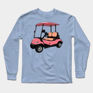 Golf cart / golf buggy cartoon illustration Long Sleeve T-Shirt